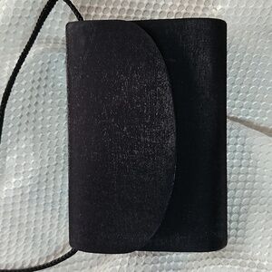 COLORFUL CREATIONS SMALL BLACK SHIMMER CROSSBODY BAG